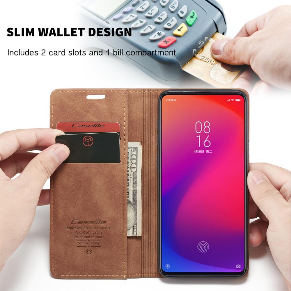 Matte Magnetic Flip Case For Xiaomi Mi 9T 9 T Mi9 Pro Wallet Case Business Leather Book Case For Xiaomi Redmi K20 K 20 Pro Cover Matte Texture Retro PU Leather Wallet Flip Case Cover with Magnetic Card Slots