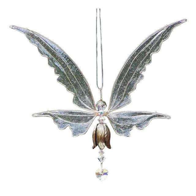 Memorial Butterfly Wind Chimes Angel Butterfly Wings Flying Bird Wind Chimes Art Wings Wind Chime Hummingbird Wind Chime Gift Of Love One Mom Dad Daughter Outdoor Large Chimes For Patio Garden Porch Yard Black Hanging Decoration