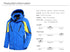 Men Blue Winter Outdoor Jacket New Ski Snow Warm Jacket Coat New Design Stylish Men's Breathable Jacket Comfortable Casual Hooded Waterproof Thick Fleece Jackets For Men Detachable Hood Jacket