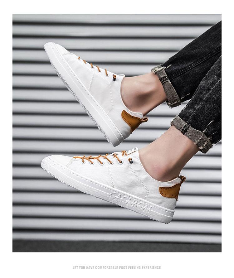 Men Casual Shoes Fashion Canvas Breathable Autumn Lace Up Comfortable Casual Shoes Outdoor Men Sneakers Womens Canvas Shoes Sneakers Low Top Tennis Shoes Casual Walking Shoes