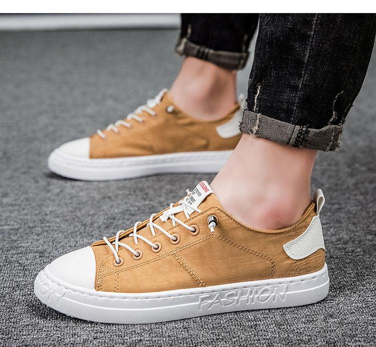 Men Casual Shoes Fashion Canvas Breathable Autumn Lace Up Comfortable Casual Shoes Outdoor Men Sneakers Womens Canvas Shoes Sneakers Low Top Tennis Shoes Casual Walking Shoes