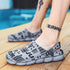 Men Causal Summer Sandals Garden Clogs Soft Memory Hospital Shoes Men Slip On Beach Water Sandals Anti-Skid Water Shoes Summer Garden Camouflage Men Walking Clogs