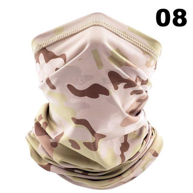 Men Cycling Magic Face Scarf Bandana Half Mask Neck Hiking Sports Ice Silk Sun Protection Fishing Bicycle Bike Headband Military Camo Face Shield Cycling Bandana Fishing Buffet Sport Headband Scarf Military Shamash Tactical Desert Keffiyeh