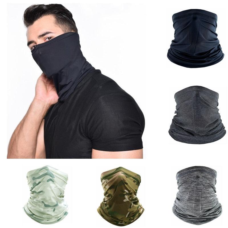 Men Cycling Magic Face Scarf Bandana Half Mask Neck Hiking Sports Ice Silk Sun Protection Fishing Bicycle Bike Headband Military Camo Face Shield Cycling Bandana Fishing Buffet Sport Headband Scarf Military Shamash Tactical Desert Keffiyeh