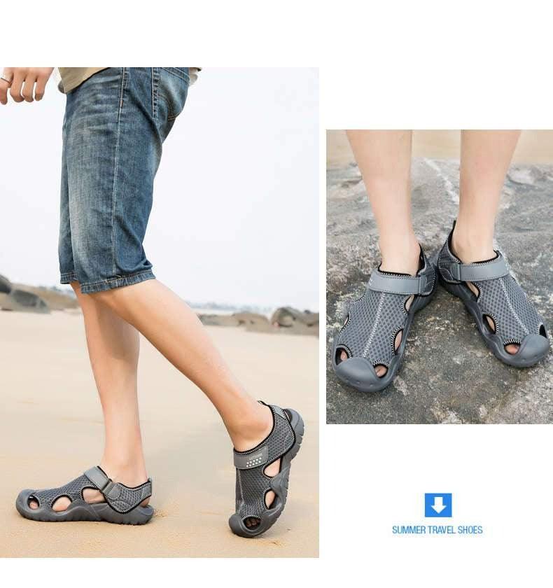 Men Flip Flops Sandals Summer Slippers Summer Beach Slippers Sandals Breathable Slip On Shoes Outdoor Home Slip On Walking Casual Fashion Clogs For Mens