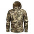 Men Green Autumn Camouflage Jacket Men's Lightweight Water-Resistant Jacket Tactical Clothing  Male Camouflage Windbreaker Breathable Outdoor Snow Jacket