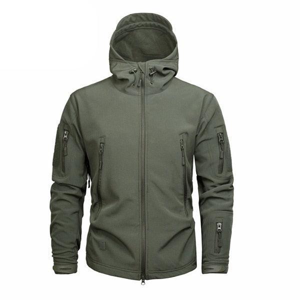 Men Green Autumn Camouflage Jacket Men's Lightweight Water-Resistant Jacket Tactical Clothing  Male Camouflage Windbreaker Breathable Outdoor Snow Jacket