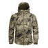 Men Green Autumn Camouflage Jacket Men's Lightweight Water-Resistant Jacket Tactical Clothing  Male Camouflage Windbreaker Breathable Outdoor Snow Jacket