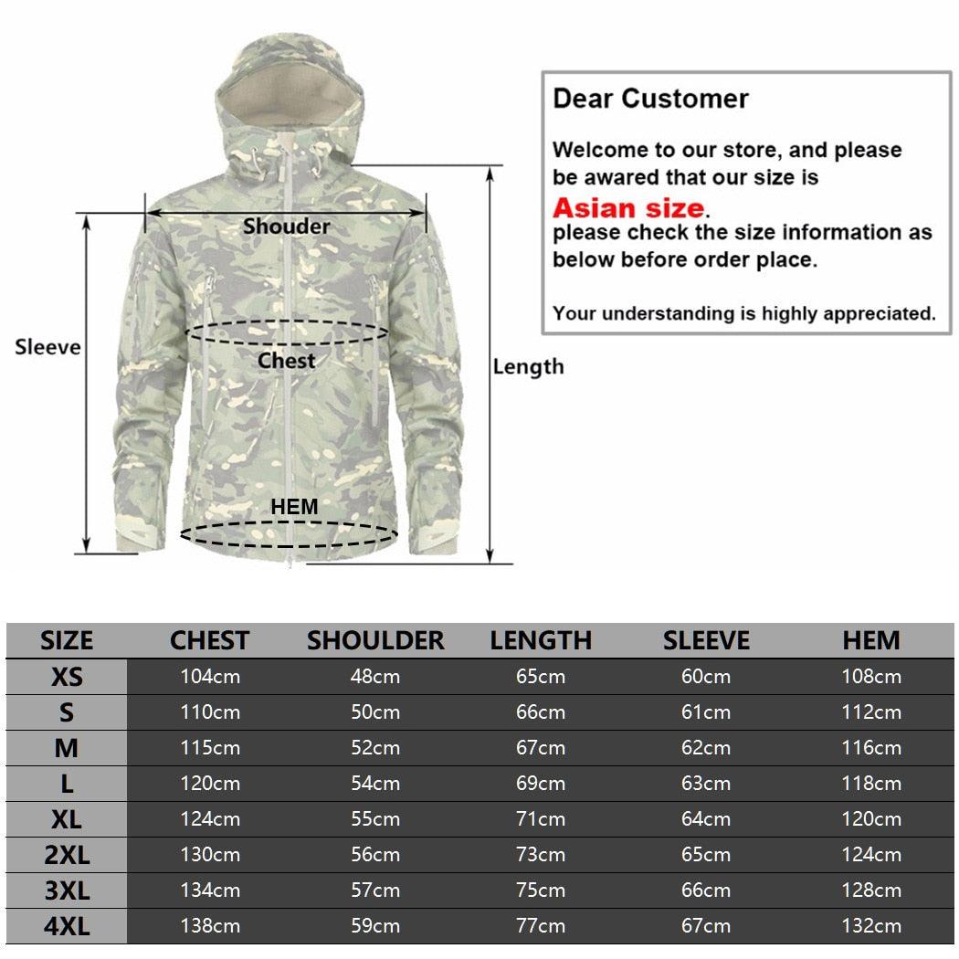 Men Green Autumn Camouflage Jacket Men's Lightweight Water-Resistant Jacket Tactical Clothing  Male Camouflage Windbreaker Breathable Outdoor Snow Jacket