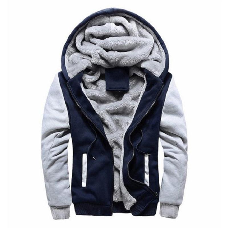 Men Hoodies Autumn Fashion Sweatshirt Men's Hoodie Jacket Hooded Jackets Winter Warm Coats Men's Heavyweight Winter Long Sleeves Sport Soft Sweatshirts