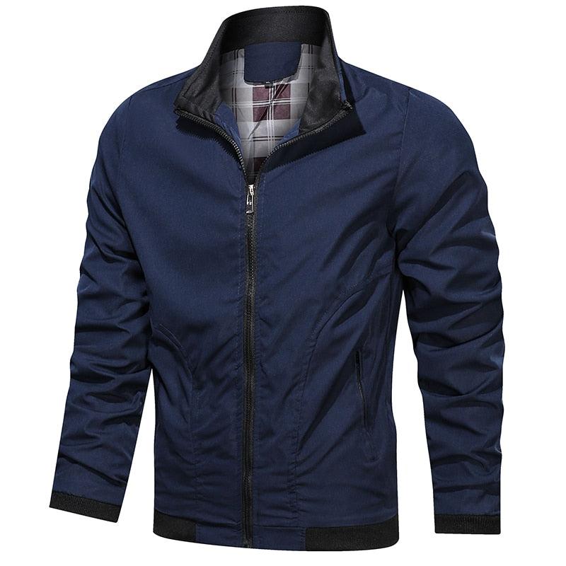 Men Lightweight Fashion Jacket Men New Casual Windbreaker Jacket Coats Windbreaker Jackets For Men Spring Autumn Casual Outdoor Waterproof Elegant Blue Slim Jackets