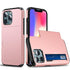 Men Luxury Wallet Card Holder Slot Phone Case For iPhone 13 Pro 12 Pro Max Business Phone Card Holder Bumper Cover Storage Case Compatible With iPhone