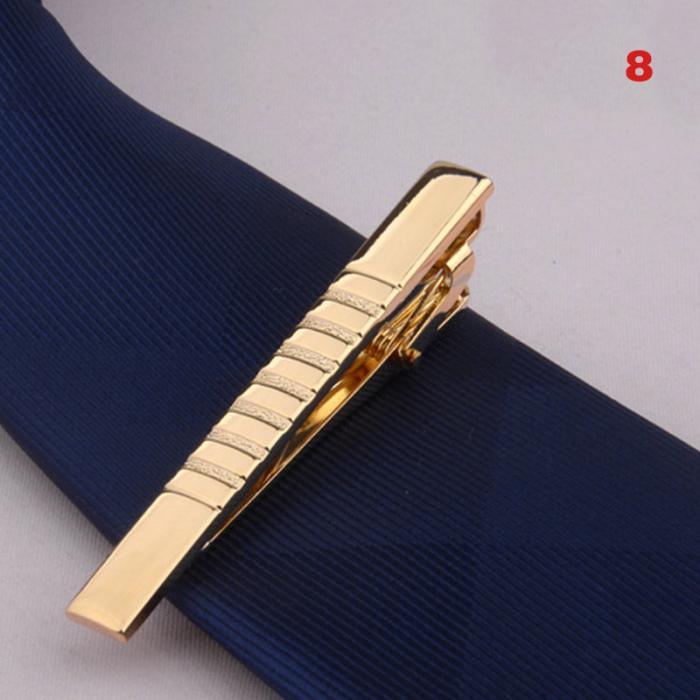 Men Metal Alloy Tie Clip Clamp Necktie Bar Clasp Tie Bar Clip Men's Tie Bar Necktie Bar Men's Tie Accessories Men’s Tie Clips Classic Gift Wedding Bridegroom Business Fashion Formal Gifts