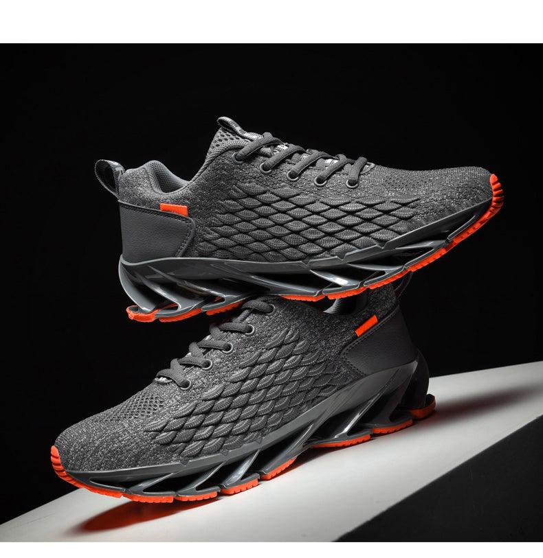 Men's Breathable Mesh Lace Running Shoes Outdoor Fitness Training Sports Shoes Non-slip Wear-resistant Casual Couple Sport Running Athletic Non Slip Fashion Sneakers