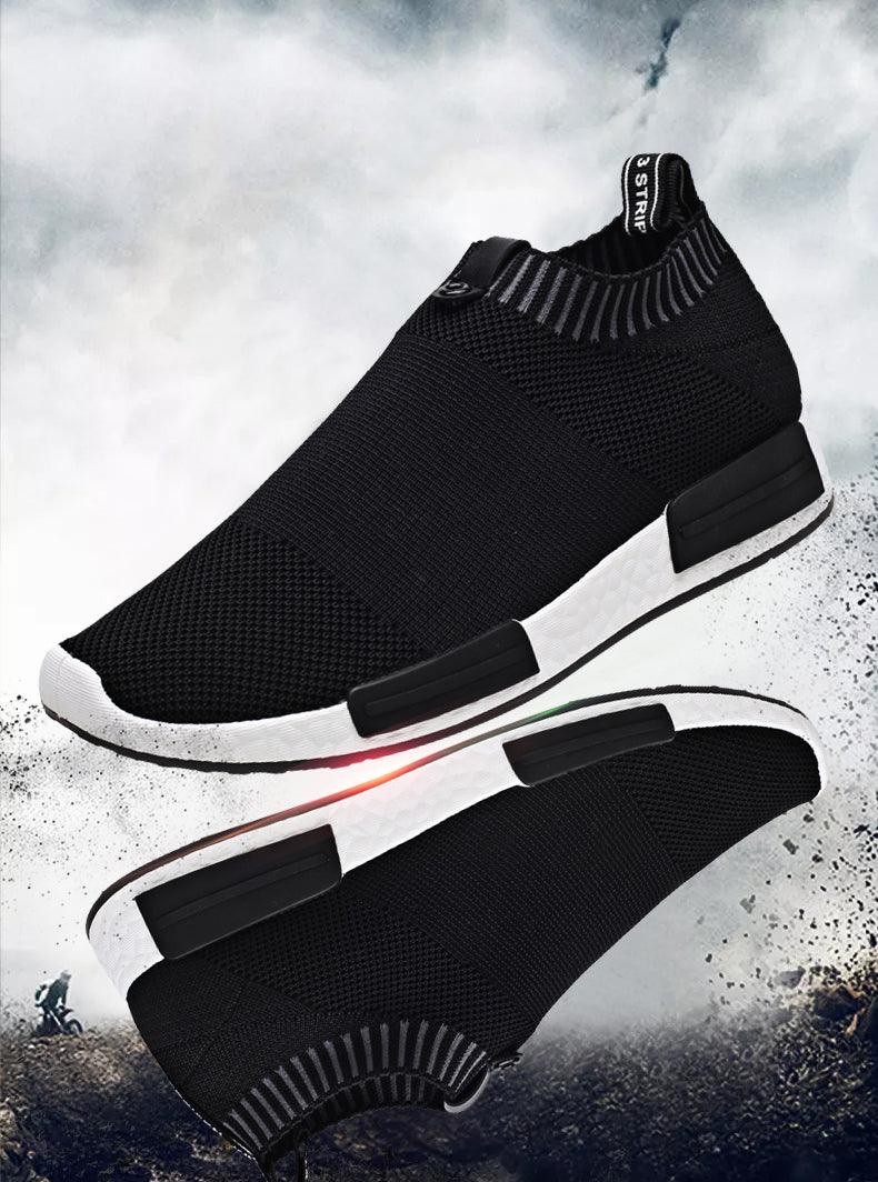 Men's Breathable Running Shoes Casual Fashion Outdoor White Espadrilles Sports Shoes Light Socks Lightweight Breathable Walking Running Shoes Mesh Workout Casual Sports Men's Jogging Sneakers