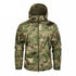 Men's Camouflage Tactical Jacket Green Camouflage Water Resistant Jacket Waterproof Windbreaker Hooded Jackets Ski Jacket Warm Winter Coats Men Soft Winter Hooded Coat Hiking Clothes