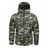 Men's Camouflage Tactical Jacket Green Camouflage Water Resistant Jacket Waterproof Windbreaker Hooded Jackets Ski Jacket Warm Winter Coats Men Soft Winter Hooded Coat Hiking Clothes