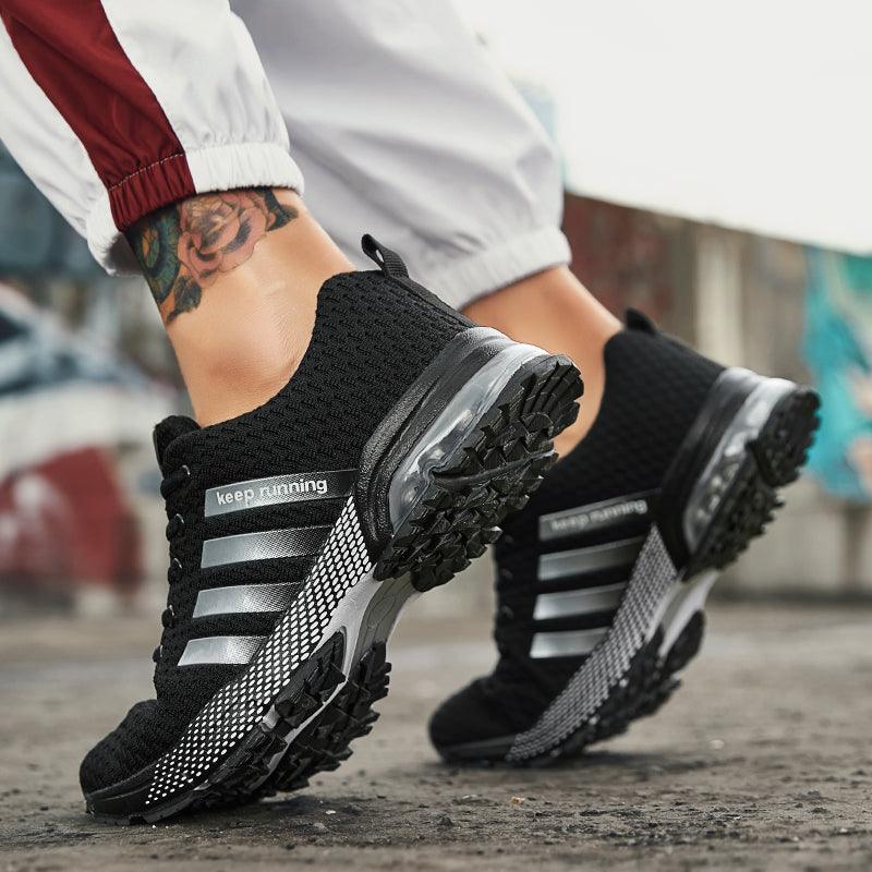 Men's Casual Sports Shoes Breathable Sneakers Air Cushion Running Shoes Air Cushion Mesh Running Shoes Women Footwear Mens Casual Sport Training Fitness Sneakers For Workout