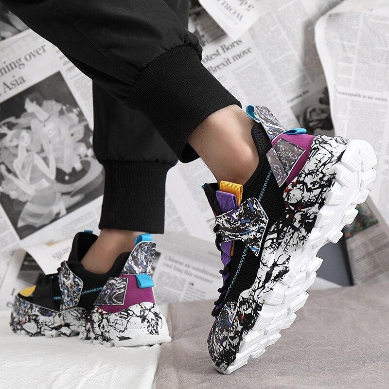 Men's Fashion Camouflage Sports Casual Shoes Couple Outdoor Mesh Breathable Non-slip Lightweight Soft Men's Breathable Lightweight Sneakers Jogging Workout Gym Walking Shoes For Men