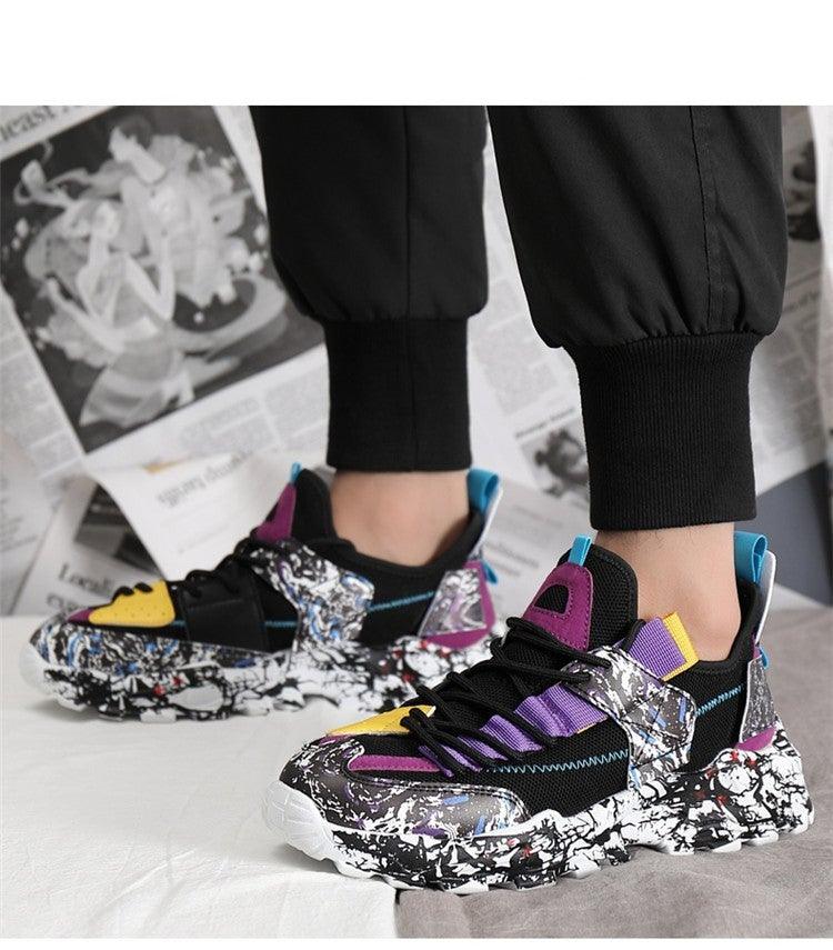 Men's Fashion Camouflage Sports Casual Shoes Couple Outdoor Mesh Breathable Non-slip Lightweight Soft Men's Breathable Lightweight Sneakers Jogging Workout Gym Walking Shoes For Men