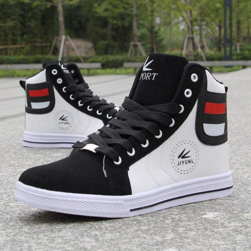 Men's High Top Sneakers Breathable Street Sports Shoes Hip Hop Trendy Style Casual Shoes Fashion Sneakers Breathable Comfort Walking Mens Sneakers