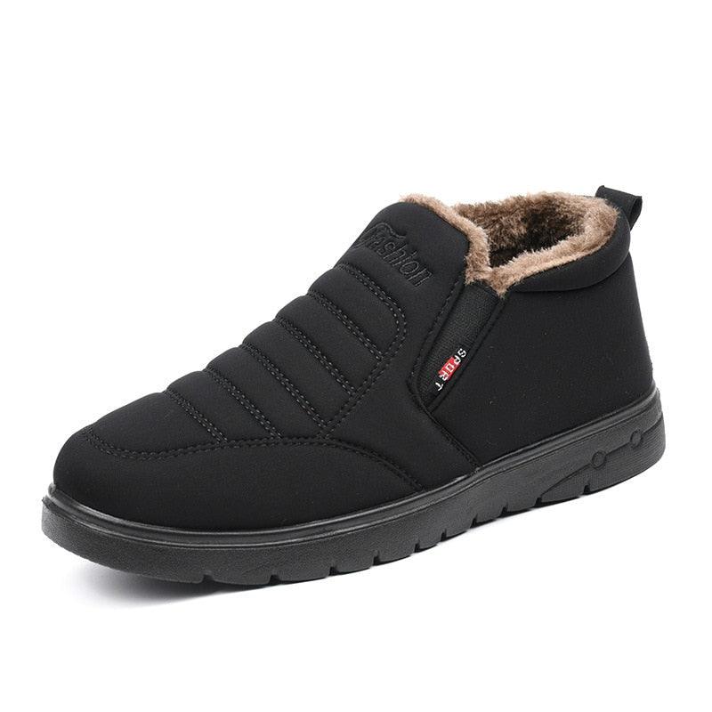 Men's New Snow Boots Waterproof Non-Slip Shoes Casual Fashion Ankle Boots Winter Walking Unisex Shoe Water Resistant Shoes Anti-Slip Fully Fur Lined Casual Lightweight Shoes