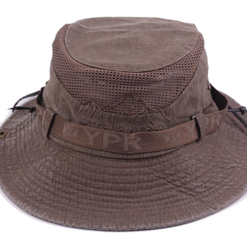 Men's Outdoor Traveling Cap Summer Mesh Breathable Retro Cotton Bucket Hat Unisex Adult High Quality Hat Jungle Fishing Hats Novelty Dad's Beach Cap Bucket Hat For Fishing Summer Adjustable Hat