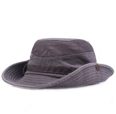 Men's Outdoor Traveling Cap Summer Mesh Breathable Retro Cotton Bucket Hat Unisex Adult High Quality Hat Jungle Fishing Hats Novelty Dad's Beach Cap Bucket Hat For Fishing Summer Adjustable Hat