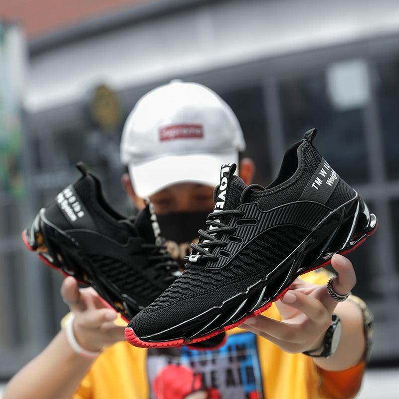 Men's Running Sneakers Non-Slip Lightweight Comfortable Air Sports Men Walking Sport Running Athletic Non Slip Fashion Breathable Luxury Modern Outdoor Sneakers