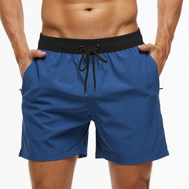 Men's Stretch Swim Trunks Quick Dry Beach Shorts With Zipper Pockets and Mesh Lining  Men's Swim Trunks Quick Dry Beach Shorts with Pockets Swimsuits for Men