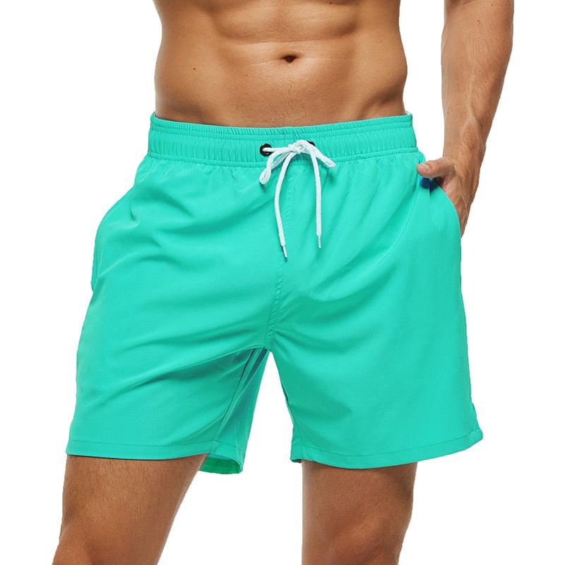 Men's Stretch Swim Trunks Quick Dry Beach Shorts With Zipper Pockets and Mesh Lining  Men's Swim Trunks Quick Dry Beach Shorts with Pockets Swimsuits for Men