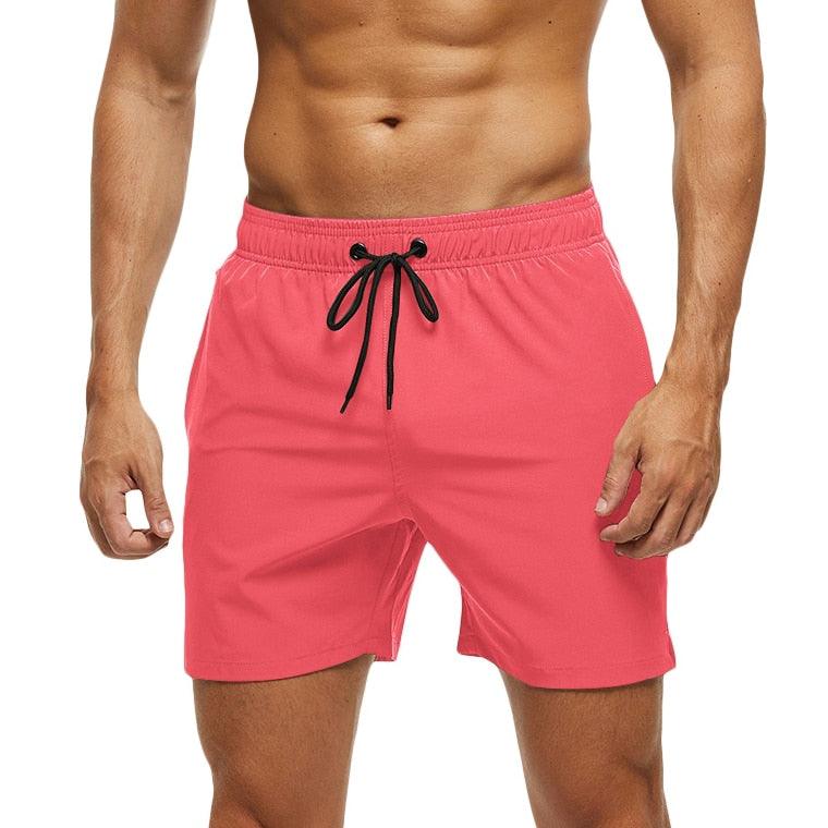 Men's Stretch Swim Trunks Quick Dry Beach Shorts With Zipper Pockets and Mesh Lining  Men's Swim Trunks Quick Dry Beach Shorts with Pockets Swimsuits for Men