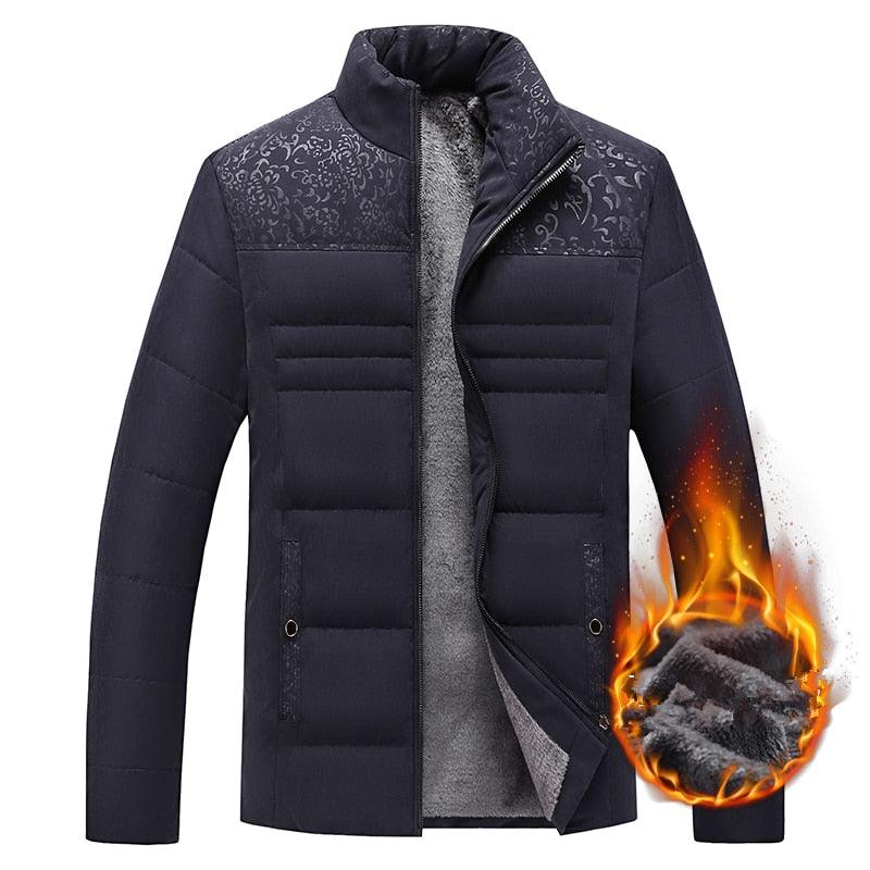 Men's Warm Winter Jacket Men's Casual Jacket Spring Autumn Fashion Jacket Comfortable Warm Thick Padded Jacket For Men Outdoor Adventure Jacket