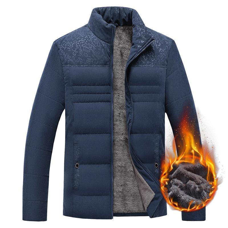 Men's Warm Winter Jacket Men's Casual Jacket Spring Autumn Fashion Jacket Comfortable Warm Thick Padded Jacket For Men Outdoor Adventure Jacket