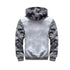 Men's Winter Jacket Camouflage Thick Warm Jackets Hooded Long Sleeve Jacket Man Casual Hoodies Men Winter Sweatshirt Warm Soft Jacket Men's Clothing Heavyweight Jacket Ideal Gift For Friends