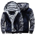 Men's Winter Jacket Camouflage Thick Warm Jackets Hooded Long Sleeve Jacket Man Casual Hoodies Men Winter Sweatshirt Warm Soft Jacket Men's Clothing Heavyweight Jacket Ideal Gift For Friends