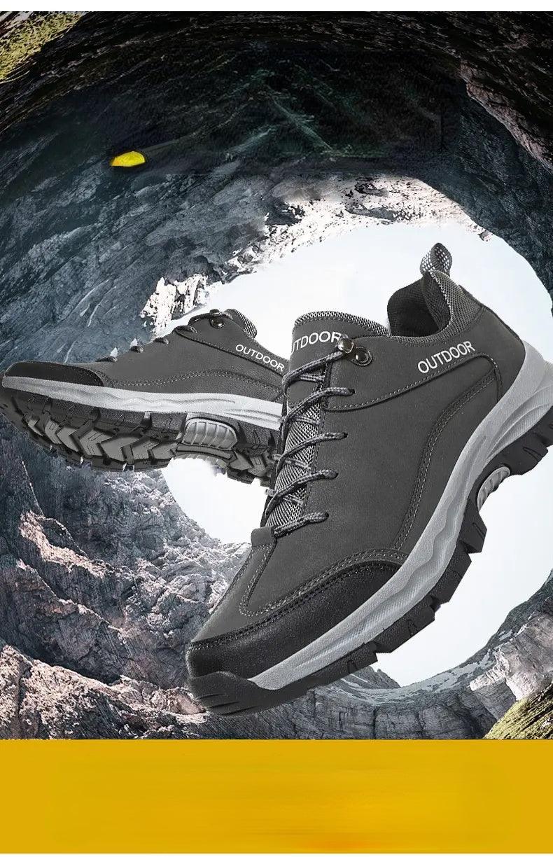 Men's Winter Lined Warm Cotton Shoes High-Top Outdoor Waterproof Casual Sports Shoes Non Slip Breathable Running Lightweight Casual Winter Comfortable Durable Shoes