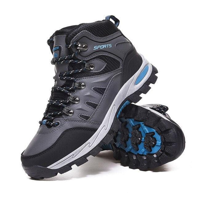 Men's Women's High-Top Boots Casual Shoes Breathable Outdoor Hiking Boots Non-slip Shading Wear-Resistant Hiking Boots Breathable Skid Resistance Leather Shoes