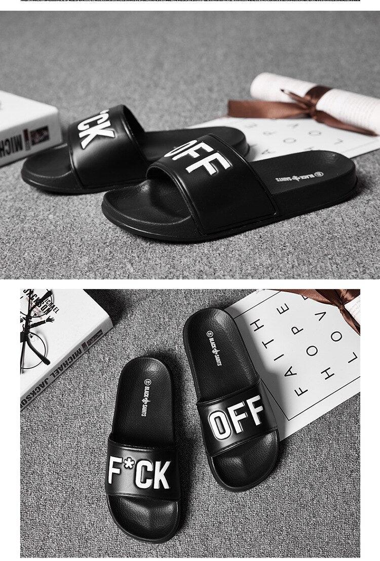 Men Slippers Unisex Bathroom Home Slides Male Couple Beach Sandals Fashion House Shoes Non-slip Flip Flops Mens Bathroom Pool Non-Slip Quick Drying Fashion Slippers