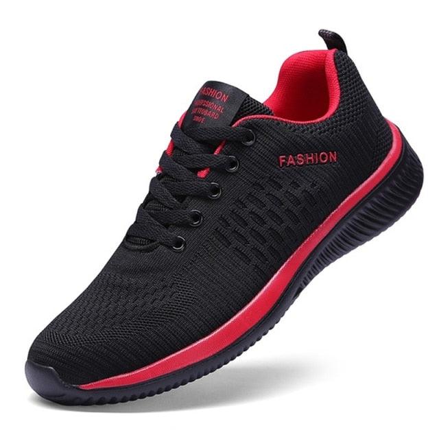 Men Sport Lightweight Running Sneakers Walking Casual Breathable Shoes Non-Slip Comfortable Black Fashion Men Casual Shoes Running Walking Sneakers