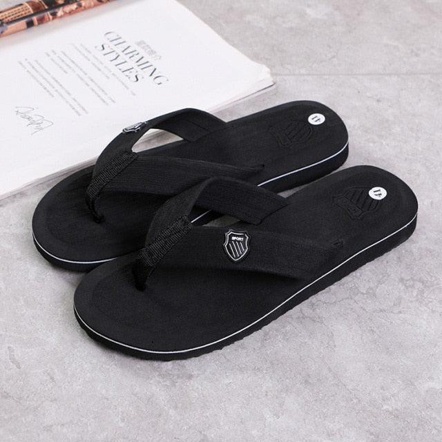 Men Summer Flip Flops Beach Sandals Anti-slip Casual Flat Shoes High Quality Slippers Flip Flops For Women Yoga Mat Comfortable Beach Thong Sandals With Arch Support