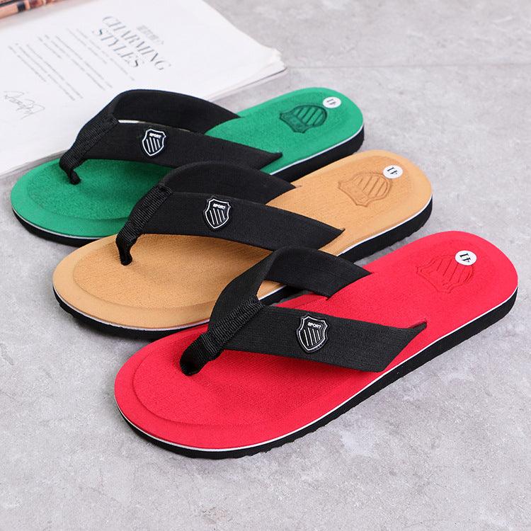 Men Summer Flip Flops Beach Sandals Anti-slip Casual Flat Shoes High Quality Slippers Flip Flops For Women Yoga Mat Comfortable Beach Thong Sandals With Arch Support