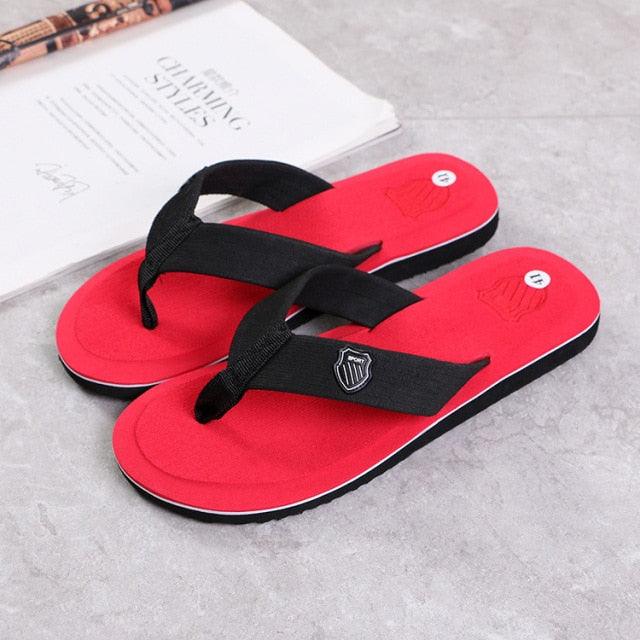 Men Summer Flip Flops Beach Sandals Anti-slip Casual Flat Shoes High Quality Slippers Flip Flops For Women Yoga Mat Comfortable Beach Thong Sandals With Arch Support