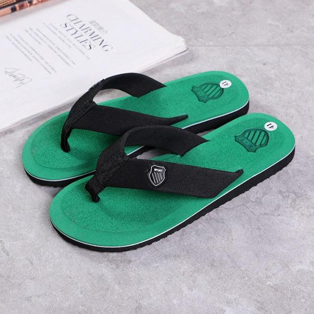 Men Summer Flip Flops Beach Sandals Anti-slip Casual Flat Shoes High Quality Slippers Flip Flops For Women Yoga Mat Comfortable Beach Thong Sandals With Arch Support