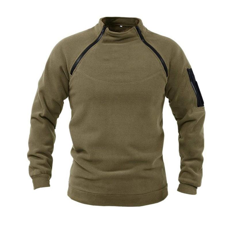 Men Unique Winter Fleece Jacket Lightweight Casual Tactical Outdoor Soft Jacket Men Spring Warm  Military Jacket Man Adventure Sport Clothes Windproof Stylish Jackets