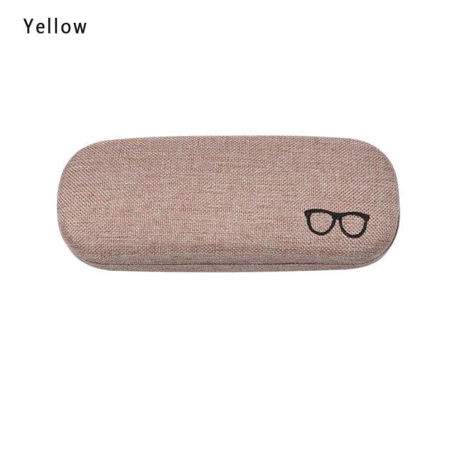 Men Women Leather Eye Glasses Case Fashion Unisex Hard Shell Protector Reading Eyewear Case Sunglasses Pouch Hard Shell Eyeglass Case For Reading Glasses Spectacles Small Sunglasses Pocket Size Cases