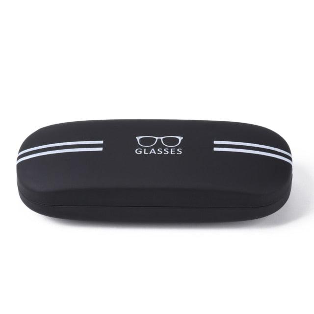 Men Women Leather Eye Glasses Case Fashion Unisex Hard Shell Protector Reading Eyewear Case Sunglasses Pouch Hard Shell Eyeglass Case For Reading Glasses Spectacles Small Sunglasses Pocket Size Cases