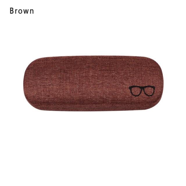 Men Women Leather Eye Glasses Case Fashion Unisex Hard Shell Protector Reading Eyewear Case Sunglasses Pouch Hard Shell Eyeglass Case For Reading Glasses Spectacles Small Sunglasses Pocket Size Cases