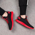 Mens Casual Shoes Sneakers Mens Breathable No-slip Air Mesh Lace Up Wear-Resistant Slip On Shoes Men's Tennis Walking Casual Shoes Black Sport Gym Breathable Sneakers