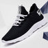 Mens Casual Shoes Sneakers Mens Breathable No-slip Air Mesh Lace Up Wear-Resistant Slip On Shoes Men's Tennis Walking Casual Shoes Black Sport Gym Breathable Sneakers